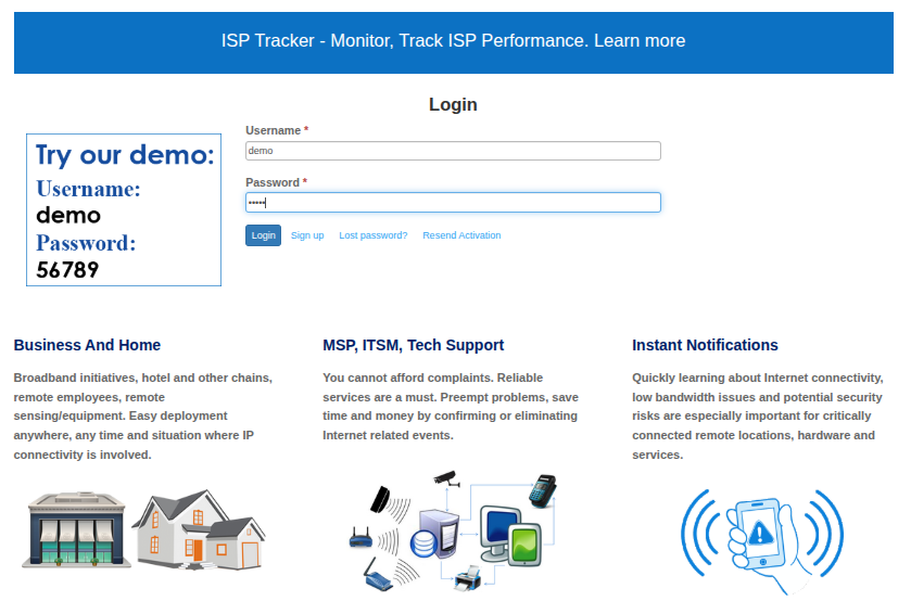 Image of a login screen